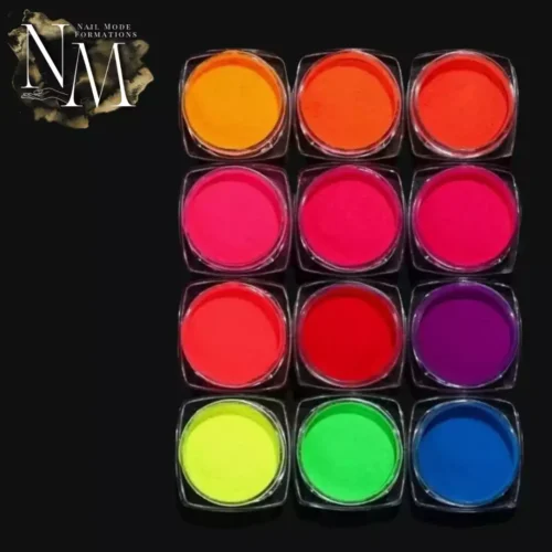 lot 12 pigments néon